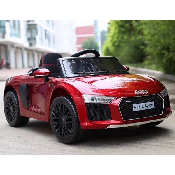 Продукт Акумулаторен Audi R8 Spyder 12V металик боя с меки гуми и кожена, модел 2022 година - 0 - BG Hlapeta